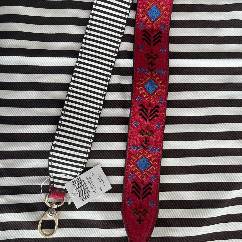 Red and Black Patterned Strap